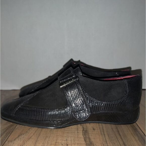 AMALFI BY RANGONI EGADI MONK-STRAP Moccassin Shoes Size: 5M Color Black - Picture 9 of 9